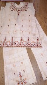 Kids Costumes to Hire - Indian - Traditional - Beige top & pants - GIRL